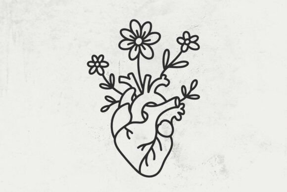 Anatomical Heart with Flowers SVG: A Designer's Real-World Review
