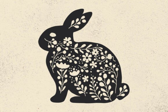 Floral Easter Bunny SVG Spring Rabbit Review