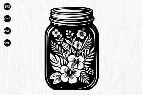 Floral Mason Jar SVG, Flower Jar SVG: A Designer's Real-World Review