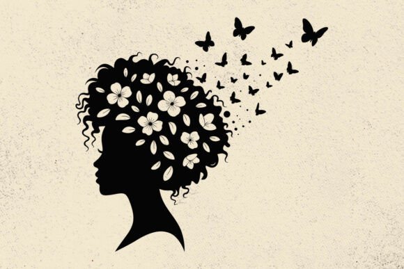 Magic Black Woman Silhouette Butterflies Review